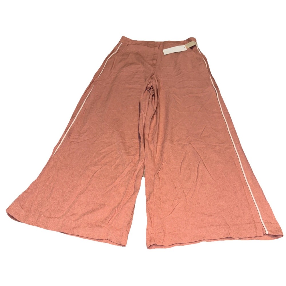Gianni Bini Womens Sz Small Pants Rayon Mauve Pink  Wide‎ Leg High Rise New